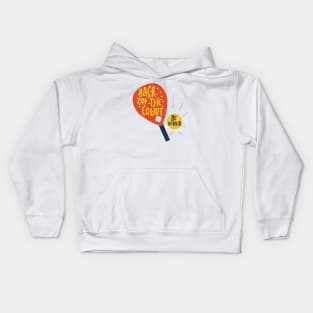 Back on the Court Be Afraid Kids Hoodie
